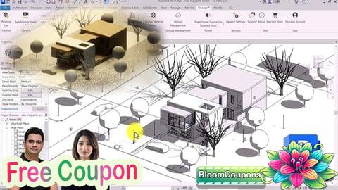 Villa Modeling + Fast Rendering with Enscape for Architects