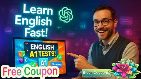 100% Free Coupon A1 English: Grammar & Vocabulary Tests for Beginners