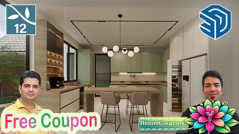 100% Free Coupon Advanced Kitchen Modeling- Cabinet Design- SketchUp & Lumion