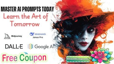 100% Free Coupon AI Art Mastery: Advanced Techniques for MidJourney, Dalle E
