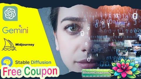 100% Free Coupon AI Masteclass - ChatGPT Gemini Midjourney Stable Diffusion
