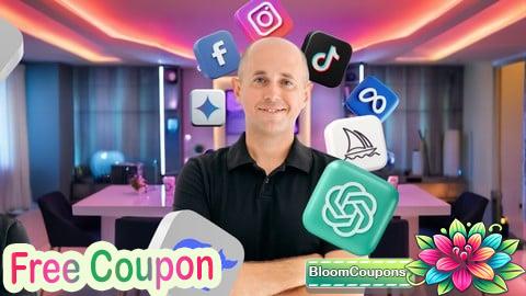 100% Free Coupon AI-Powered Social Media Marketing: ChatGPT and 100 AI Tools