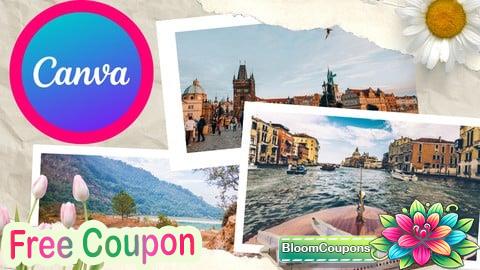 100% Free Coupon Canva for Beginners: Create Stunning Visuals Design