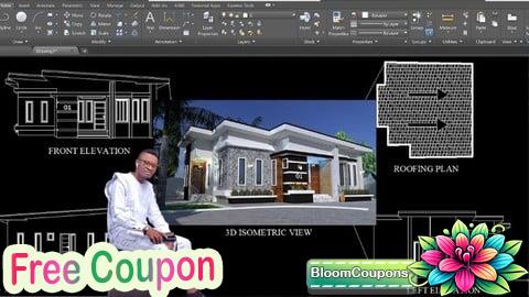 100% Free Coupon Complete 2D And 3D Working Drawing AutoCAD & Sketchup pro.