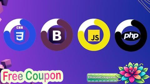 100% Free Coupon CSS, Bootstrap ,JavaScript, PHP Full Stack Crash Course
