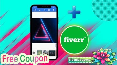100% Free Coupon Freelancing with SmartPhone 3D Text Graphic Design