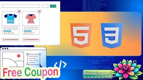 100% Free Coupon HTML & CSS Made Easy: Web Design & Front-End Web Development
