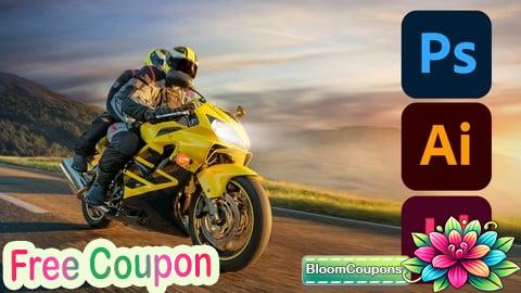 100% Free Coupon Learn Graphic Design with Photoshop Illustrator and InDesign