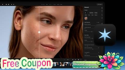 100% Free Coupon Learn Portrait, Beauty, and Outdoor Retouching Techniques