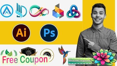 100% Free Coupon Master Logo Design with Photoshop Illustrator Zero to Pro