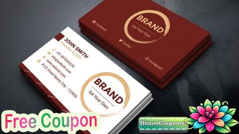 100% Free Coupon Mastering Business Card Design with Photoshop