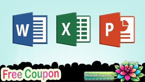 100% Free Coupon Microsoft Office: Word, Excel, PowerPoint  من الصفر للاحتراف