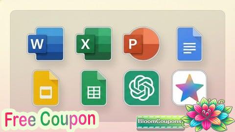 100% Free Coupon MS Office With AI Masterclass  Microsoft, Google ChatGPT