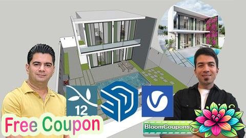 100% Free Coupon Sketchup with Lumion/V-ray- Full course-  Step by Step