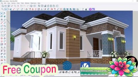 100% Free Coupon Super 3bedoom SketchUp Pro From Basic To Advance Level