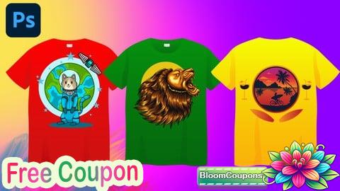 100% Free Coupon T-Shirt Design for Beginner to Expert With Photoshop