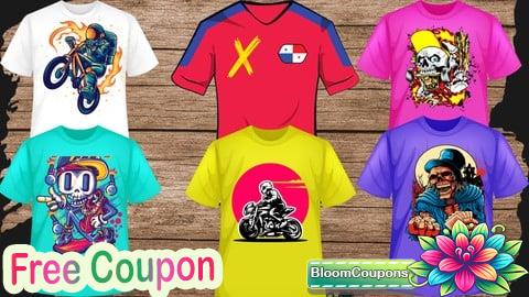 100% Free Coupon T-Shirt Design In Adobe Illustrator for Beginner to Advanced