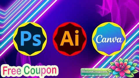 100% Free Coupon The Complete T-Shirt Design Toolkit: PS, AI & Canva