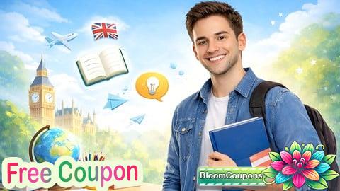 100% Free Coupon رحلة تعلم الإنجليزية بثقة: عبارات وقصص تفاعلية للمبتدئين