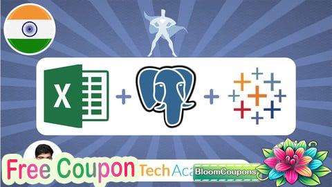 100% Free Coupon हिंदी में Become a Data Analyst: Excel, SQL & Tableau